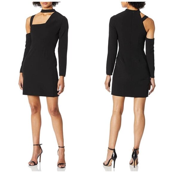 NEW Finders Keepers The Message Cold Shoulder Long Sleeve Mini Dress Size Small - Picture 2 of 8